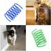 100 pcs Cat Spring Toy Colorful Spiral Springs Creative and Interactive Durable Heavy Plastic Toys for Indoor Cats Swatting Biting Hunting Kitten Toys Multi-colored - Buy Online on GoSupps.com