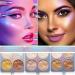 Mysense 4 Colors Shimmer Highlight Makeup Contour Palette Shimmer Blush & Makeup Highlighter Powder Bronzer Palette Highlighter Makeup iluminadores Illuminator 003 Palette 03 Highlight Colors - Buy Online on GoSupps.com