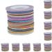 lmoikesz 10 Set of/set Multicolored Nail Art Striping Tape Set Wide Application And Easy To Fashionable And Unique Paper Good Gifts Random Color 3MM Random Color 3MM 10Set - Buy Online on GoSupps.com