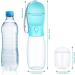 Osportfun Portable Dog Water Bottle - 550ml Leak-Proof Dispenser with 100ml Food Container & Activated Carbon Filter for All Dog Sizes - Buy Online on GoSupps.com