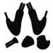 HEALEEP Big Toe Splint 2pcs Hallux Valgus Strap Orthopedic Bunion Foot Pad Black - Buy Online on GoSupps.com