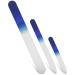 3Pcs Crystal Glass Nail File - Professional Nail File for Natural Nails Artificial Nail File Set for Women Crystal Nail File Baby - Manicure Pedicure Salon Nail File Glass - Nail File and Cuticle Pusher