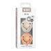 BIBS De Lux Baby Pacifier 2-Pack | Made in Denmark | BPA Free Dummy Soother Round Nipple. Silicone OneSize (0-36 Months) Vanilla/Peach - Buy Online on GoSupps.com