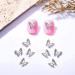 3D Alloy Butterfly Nail Charms - 10pcs Shiny Crystal Metal Gems for Nails | DIY Manicure Jewelry Accessories - Buy Online on GoSupps.com