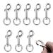 BOBOZHONG Leash Swivel Snap Hooks 12 Pcs 360 Swivel Trigger Clips Heavy Duty Snap Hooks Collar Swivel Snap Hooks Dog Lead Clip Pet Keychain for Dog Leash Collar Webbing Home Outdoor Camping Picnic