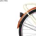 Red Oval Rear Bicycle Mudguard Fender for Cruiser Bikes - MFC PRO Reflectors for Cycling Safety - Buy Online on GoSupps.com