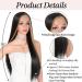 Kalyss 26 Long Synthetic Lace Front Wig for Women - Black with Brown Stripes & Dark Roots - Natural Looking Middle Part Hair Wig - Buy Online on GoSupps.com