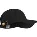 Black Adjustable Baseball Cap for Men and Women - Low Profile Solid Dad Hat - Buy Online on GoSupps.com