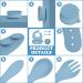 Vicloon Baby Weaning Set - 4 Pcs Silicone Feeding Set | Suction Plate, Bowl, Bib, Spoon & Fork | BPA Free for Toddlers & Kids | Blue Bear Sucker Bowl - Buy Online on GoSupps.com