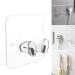 Kisbeibi 10 pieces of self-adhesive plug holder hook frame transparent multi-purpose hooks wall hangers hooks razor holder plug organizer hook for bathrooms bedrooms (transparent)