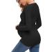 Love2Mi Women Maternity Breastfeeding Top - Long Sleeve V-Neck - Black - Size L - Buy Online on GoSupps.com