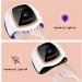 168W UV LED Nail Lamp 4 Timer Setting Professional Gel Dryer - Portable Handle Curing Lamp for Fingernail and Toenail - Auto Sensor, Fast Drying for Gel Polish - Buy Online on GoSupps.com