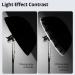 AMBITFUL UB-130S 51in Parabolic Silver Black Reflective Umbrella with Diffuser Cover Cloth - Studio Light Umbrella - Buy Online on GoSupps.com