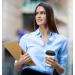 Ginkgo 12 oz Disposable Paper Coffee Cups - 100 Pack | Includes Lids and Sleeves | Ideal for Home, Office, Wedding, and Cafes | White/Brown/Black - Buy Online on GoSupps.com
