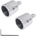 Stainless Steel Bimini Top Cap Eye End Boat Fitting - 2 Pack, Fits 7/8 or 1 Round Tubing - Shenghuiss 316 SS, L Shape Hex Key Included - Buy Online on GoSupps.com