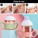 5 Silicone Baby Bottle Handles | Wide Neck Grip for Small Hands | Ideal for Bottles Over 6cm - International Shipping Available - Buy Online on GoSupps.com
