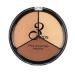 Make-up palette 3in1 face highlight concealer contour cosmetic powder multicolored pressed powder durable foundation corrector (3#)