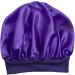 Satin Hair Towel Wrap | Luxurious Anti Frizz Satin Towel - Satin Hair Towel for Women Anti Frizz Satin Towel Protective Hair Turban Wrap for Most Hair Types Purple - Buy Online on GoSupps.com