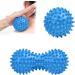 Uraqt Fascia Ball Set - Hard Hedgehog Massage Balls for Muscle Tension Relief | Blue Massage Balls for Feet Back & Neck - Buy Online on GoSupps.com
