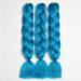 Buy Showjarlly Kanecalon Ombre Jumbo Braid Hair Extensions - 24 Kanecalon Braids in Navy Blue | 3 Series Pack - Ideal for Stylish Hair Braiding - Buy Online on GoSupps.com