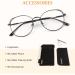 LINVO Women's Cat Eye Glasses - Classic Vintage Metal Frame Non-Prescription Black Glasses for Stylish Looks - Buy Online on GoSupps.com