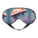 SSIMOO Jellyfish Print Double-Sided Eye Mask Soft and Light Blocking for Enhancing Sleep Quality Black