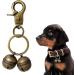 AUTUUCKEE 2pcs Super Loud Dog And Cat Bells For Collars Pet Trackers And Falcons Durable Collar Charm D-Ring+Split Ring Silver+antique Brass - Buy Online on GoSupps.com