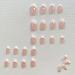 RikView Oval Glossy French Press on False Nails - 24PCS Short White Full Cover Prom Nails for Women and Girls - Buy Online on GoSupps.com