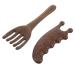 Healeved 2 pi ces Peigne de Massage Bois de Santal Poign e et Gua pour Acupoints et Outil de Soins Capillaires Naturels
