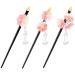Japanese Style Hair Pin 3 Pieces Geisha Hair Chopsticks Hair Sticks with Tassel Pink Acrylic Cherry Blossom Stick Vintage Chinese Theme Chignon Pin for Women Girls Hairstyle Making Accessories