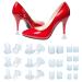 OOTSR 13 Pairs Clear Heel Stoppers Protectors Heel Repair Caps Covers for High-Heeled Shoes Grass/Uneven Floor/Wedding Ceremony/Outdoor Events