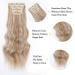 YDDM 24-Inch Clip-In Wavy Hair Extensions - Affordable Synthetic Clips for Natural Look | 4pcs - Buy Online on GoSupps.com