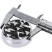 Black White Marble Round Pill Box | 3 Compartment Portable Travel Medicine Organizer - Mini Decorative Pocket Purse for Vitamins & Tablets - Buy Online on GoSupps.com