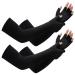 2 Pairs Copper Long Gloves Carpal Tunnel Gloves Open Compression Long Fit Gloves for Women Men Support Hands Basic Style X-Large