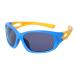 Sunglasses children polarized sports glasses + glasses band silicone anti-slip + case tr90 flexible rubber frame for boys and girls age 3-12 blue