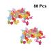 EXCEART 80 Mixed Color Acrylic Pacifier Set for Toddlers | Comfort & Dental Grip Ring | Perfect Gift - Buy Online on GoSupps.com