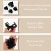 Hapdoo 24pcs Black Mini Matte Hair Claw Clips - Non-slip Strong Hold Hair Accessories for Women and Girls - Buy Online on GoSupps.com
