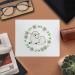 Azeeda Flower Sheep Circle Microfiber Cleaning Cloths - 2 Pack for Glasses & Lenses - International Shipping Available - Buy Online on GoSupps.com