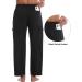 Runhit Men's Cargo Sweatpants Cotton Yoga Pants with Pockets - Black XL - Buy Online on GoSupps.com