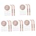 FOMIYES 5 Sets Eye Makeup Aid Reusable Eyelash Stamps Cosmetics Eyelashes Stamps Bottom Lashes Stamps Eyeliner Stencils Eyelash Stamp for Beginner False Eyelashes Stamp