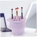 Healeved Makeup Brush Cleaning Pad & Washer - Multifunctional Scrubber Tool & Rinsing Bowl - Clean Your Brushes Effortlessly - 9.2X9.2X8.6CM Purple - Buy Online on GoSupps.com