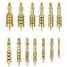 iunio Solid Brass Gun Cleaning Jag Set, Gun Cleaning Jag for Rifle Cleaning and Maintenance Solid Brass Slotted Tip with Storage Case 13-jags