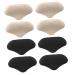 Healeved 4 Pairs High Heels Heel Stickers Heel Inserts Foot Heel Grips Heel Liners for Women Shoes Comfort Dress Shoes for Women Shoes Cushion Inserts Shoes Protector Big Shoes 5d Invisible