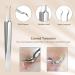Layhou 5PCS Stainless steel Acne Removal Kit Blackhead Remover Facial Pimple Comedone Needle - Buy Online on GoSupps.com