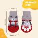 Buy Auauy Indoor Anti-Slip Dog & Cat Socks | Pet Socks with Silicone Gel for Traction | Small-Medium Sizes in Red & Green - Buy Online on GoSupps.com