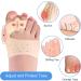 Shining Queen Bunion Corrector Toe Separator for Hallux Valgus & Big Toe Joint Pain Relief - 1 Pair Soft Gel Day/Night Support, Beige - Men & Women - Buy Online on GoSupps.com