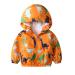 JinBei Jacket Boy Toddler Kids Hooded Jackets Baby Waterproof Windbreaker Hooded Zip Windproof Long Sleeve Coat Cloak Sunscreen Outwear Raincoat Cartoons Thick Clothes Soft Light and Thin 1-7 Years 130 Jaune
