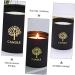 FOMIYES Scented Candles Set - Black Wax Pillar & Tea Lights - Romantic Candle Warmers for Home Fragrance - Buy Online on GoSupps.com