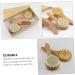 FOMIYES 3pcs Bath Brush Set for Kids | Baby Grooming Kit with Shower Pouf Brush and Comb - Buy Online on GoSupps.com