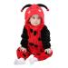 Doladola Unisex Baby Hooded Cartoon Animal Romper Toddler's Jumpsuit Baby's Outfit Infant's Pajama 24-30 Months Ladybug